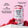 Just Ice Tea, Raspberry Flavored Black Iced Tea, 12-Pack (12oz