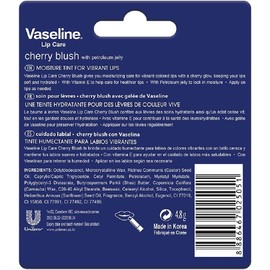 Vaseline - Bálsamo para Labios, Lip Therapy Cherry Blush Hidratación y Protección 48 hrs 4.8g
