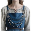 L'VOW Viking Apron Brooch Chains Cloak Clasp Brooches with Chain