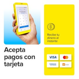 MERCADO PAGO POINT Air, Terminal para Tarjetas con Internet Ilimitado (4G LTE, WiFi), Acepta Pagos con Tarjeta de Crédito, Débito y Vales, hasta 24 Me