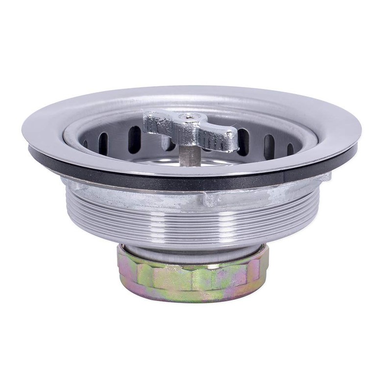 EZ-FLO Kitchen Sink Strainer with Spin and Seal Basket, Die-Cast