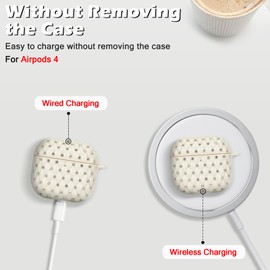 CameCosy for AirPods 4th Generation Case Glitter Diamond with Pretty Pearl Wrist Chain,Clear Sparkle Bling Design for Women Girls Soft TPU Shockproof Protective Cover for Airpods 4