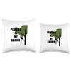 Tree Surgeon Pruning Is Cardio Funny Arborist Throw Pillow
