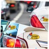 SUPVOX 3pcs Safety Car Sign Reflective Warning Sticker Car Tail