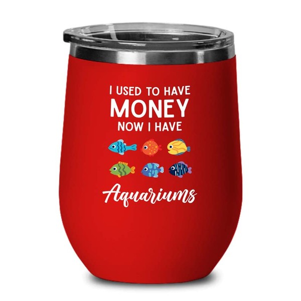 Fish Lovers Red Edition Wine Tumbler 12oz - now i