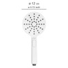 WENKO Shower Head Design, White, Durable Universal Hand Shower, Stylish