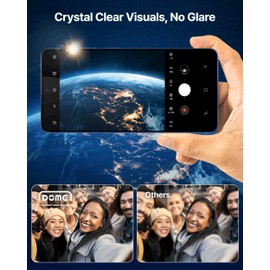 DOME GLASS Whitestone DOMEカメラリングタイプGalaxy S26 Ultra [ケース互換＆HDシャープネス]強化ガラスレンズ保護フィルム[1枚]