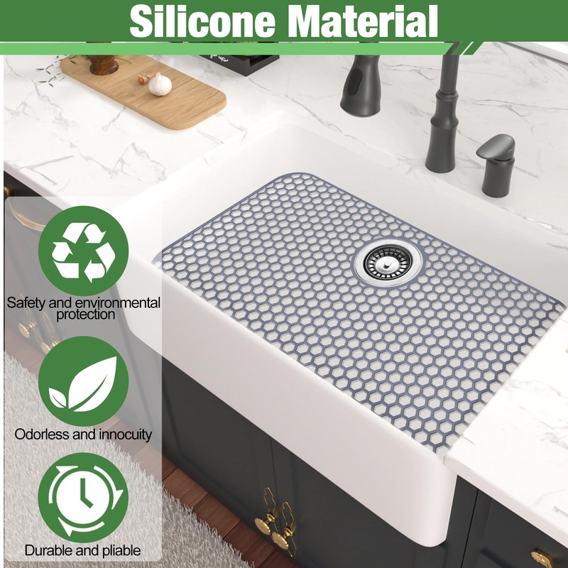 Inchoco Sink Protectors for Kitchen Sink Mat - 26"x 14"