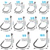 Circle Hooks for Catfish,50pcs/Box Saltwater Fishing Hooks High Carbon Steel