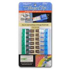 Taylor Seville Small Magic Clip Sewing and Quilting Clips 12-pc - Quilting Supplies and Notions - Sewing Accessories and Supplies