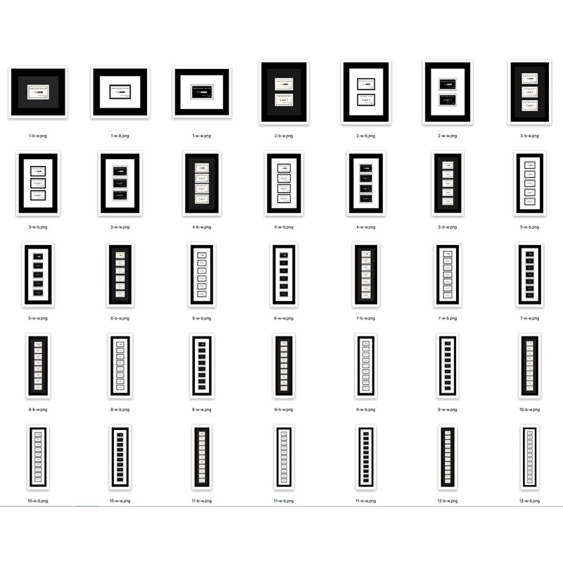 Creative Picture Frames 12-2" x 3.5" Opening Black Business Card