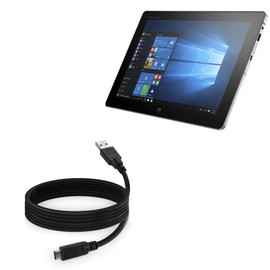 BoxWave Cable Compatible with HP Elite x2 1012 G1 Tablet - DirectSync - USB 3.0 A to USB 3.1 Type C, USB C Charge and Sync Cable - 6ft - Black