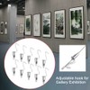 10pcs Metal Art Gallery Adjustable Display Art Picture Hanger Hooks,