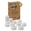 Hyoola Pure White Beeswax Tea Lights - 12 Pack -