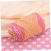 TEHAUX 1roll Rainbow Woolen Yarn Thick Knitting Yarn for DIY