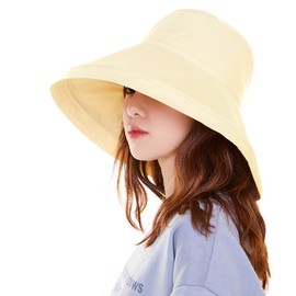 PALAME Women's UV Protection Hat, UPF 50+, Small Face Effect, Increased Brim Wideness, Head Size Adjustment, Wire Adjustment, Chin Strap Included, Wind Resistant, Sun Hat, Spring and Summer Actress
