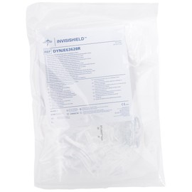 Medline DYNJE63628R Sterile Rectangular Cover for Surgical Intensifiers/Equipment, Banded Bag with Rubber Band, 36" Length x 28" Width, Clear (Pack of 25)