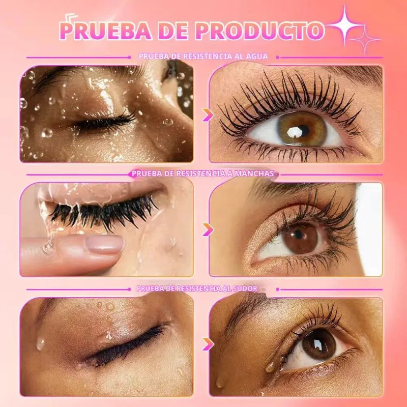 Minimeli Máscara De Pestañas Impermeable Volumen 24h Mascara