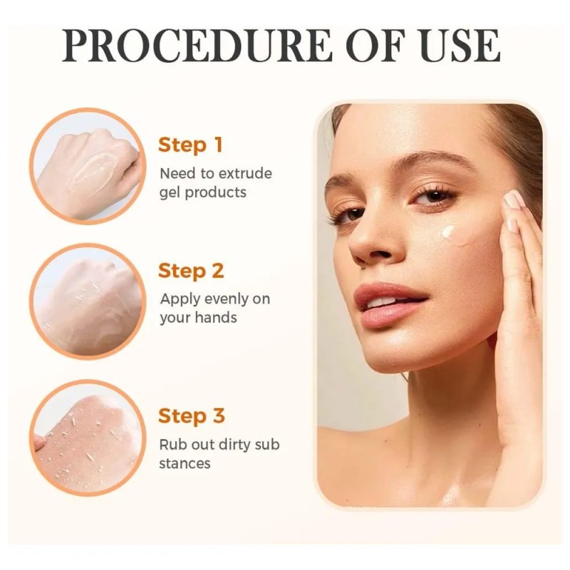 Orange Exfoliating Gel For Face And Body