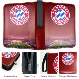 YCWIN Football Cards Scrapbook with Zip and 50 Removable Sleeves, 4 Pockets Football Trading Card Album for 400 Cards, Large Sports Cards Book, 3 Rings Card Folder Binder
