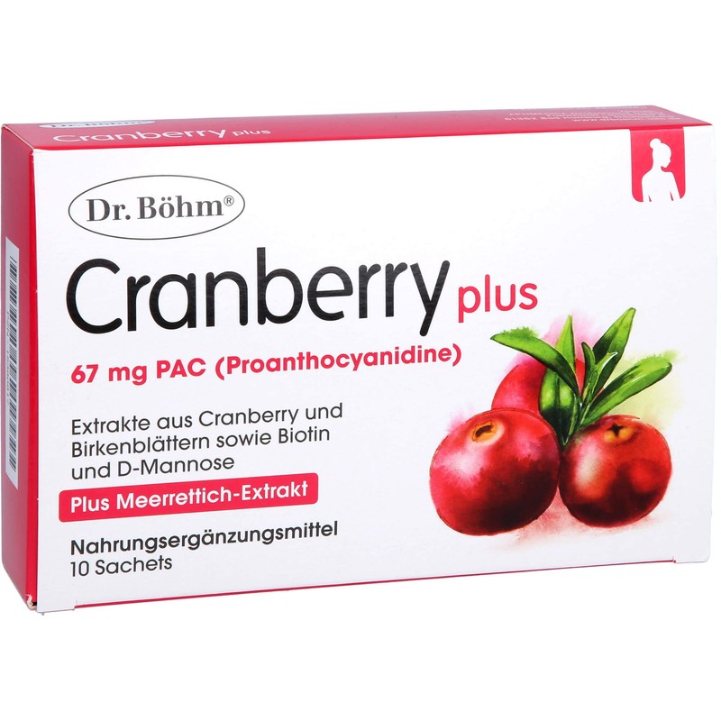 Dr Böhm Cranberry Plus Sachets, Pack of 10 Bags