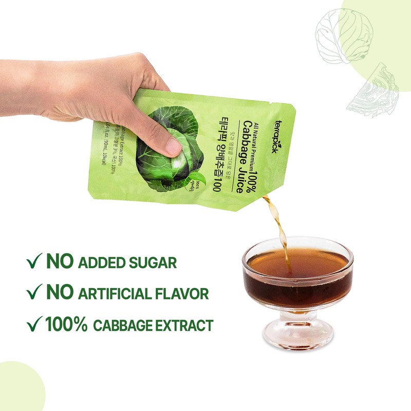 TerraPick Korean Cabbage Juice – Gut Health & Digestion Support,