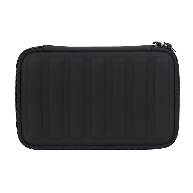 PU Leather Black Harmonica Zippered Carrying Case Storage Bag for