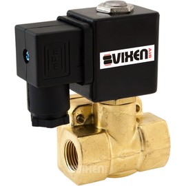 Vixen Air 3/8" NPT Air Ride Suspension High Flow Electric Air Valve (Solenoid) 250 PSI (2-Pack) with One 3/8" Flow/Dump Control Valve VXF4038M-2