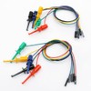Treedix 10pcs IC Clip Test Leads 30cm Male Female Copper