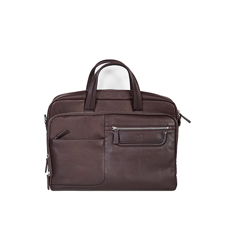 Gusset Laptop Briefcase Color: Chocolate