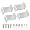 sourcing map 4 Pack Z Brackets, 55mm Aluminum Alloy Solar