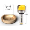 YONICO 14959 1-1/8-Inch Diameter Bowl & Tray Template Router Bit