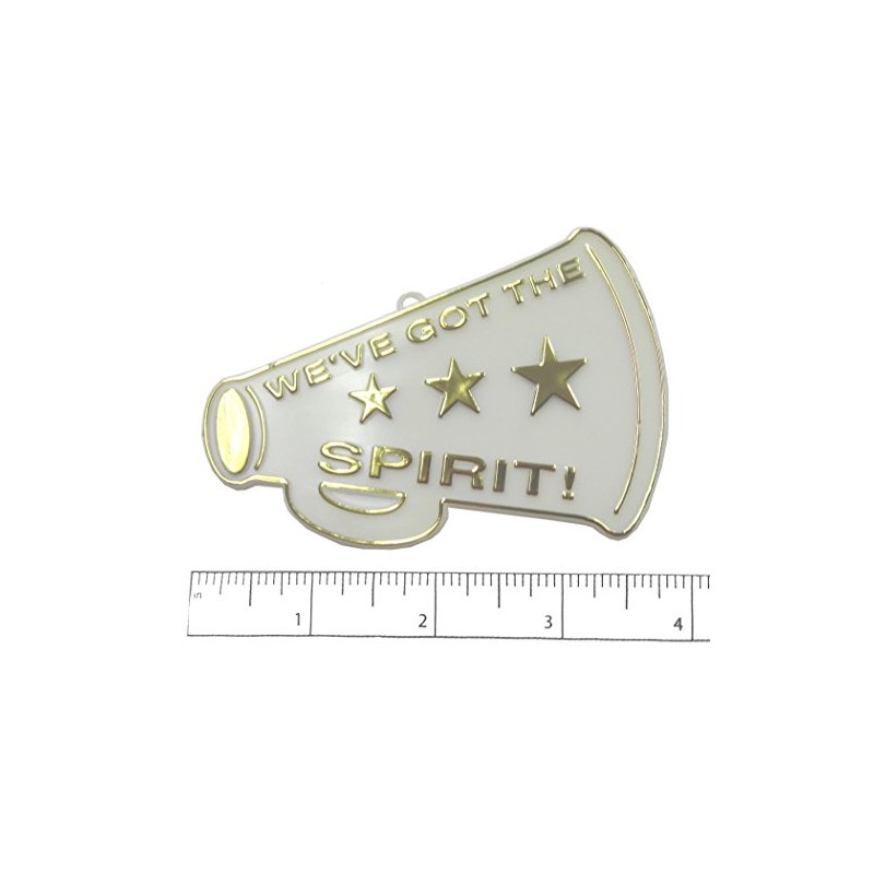 3" Flat Megaphone 2pc Gold