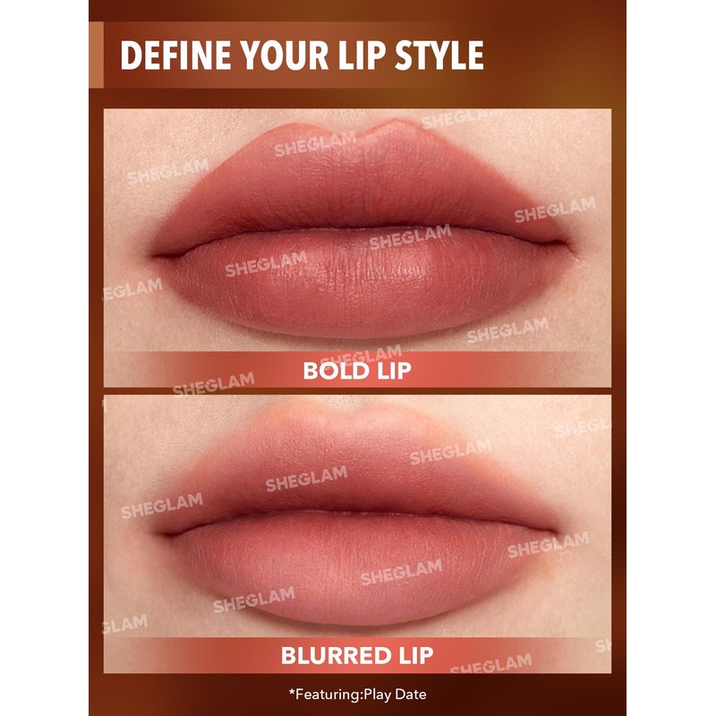 SHEGLAM Soft Haze Lip Blur Waterproof Liquid Lipstick Matte Transfer-Proof