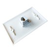 BUPLDET 1 Port CAT6 Ethernet Wall Plate Female to Female