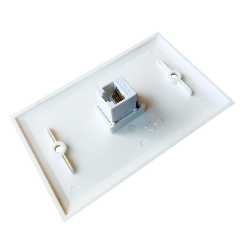 BUPLDET 1 Port CAT6 Ethernet Wall Plate Female to Female