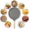 BOUFEIDA Crepe Pan, Crepe Pan 24 cm with Swiss Granite