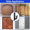 4 Pack Door Barricade Brackets, 2x4 Bar Metal U Brackets
