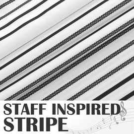 TOPICK Black and White Shower Curtain Fabric Shower Curtain for Bathroom Modern Black Striped Shower Curtain Waterproof in Bath 70x72 Inches Long Shower Curtains Set with Curtain Hooks for Stall