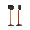 For Sonos ynVISION Premium Wood Floor Stands compatible with Sonos Era 100 & 300 | Black