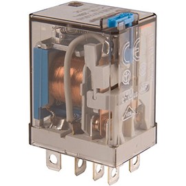 Finder 56.32.8.024.0040 DPDT 12A, 24V AC Coil, AgNi Contact, Miniature Power Relay