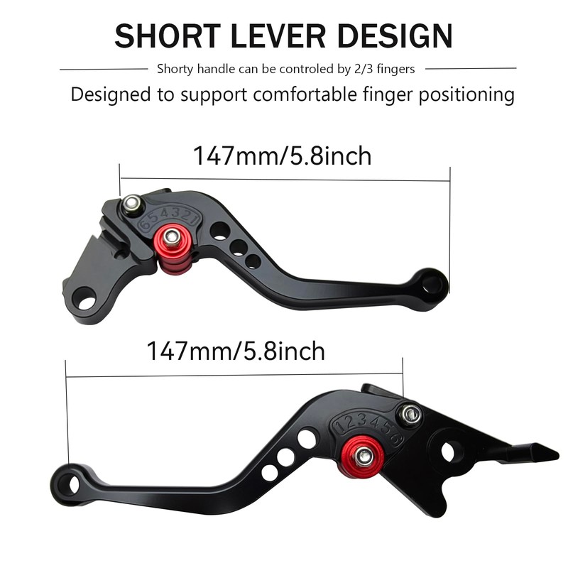 Adjustable Short Levers Replacement for ZX4R ZX4RR ZX-4RR 23-25