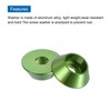 QUARKZMAN Set of 10 M3 Cone Cup Washers Anodized Aluminum