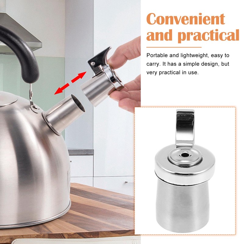 UPKOCH Stainless Steel Tea Kettle Whistle Replacement Spout Nozzle for