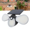 Solar Garden Lights Professional Waterproof 3 Heads Rotation High Power