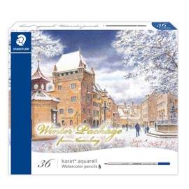 STAEDTLER M36W21 Karatoquerel Exclusive Winter Package Colored Pencils, Watercolor, 36 Colors, 125