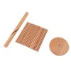 Collapsible Pasta Drying Rack 18 Bars Wooden Spaghetti Stand Dryer
