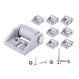 (Pack of 8) 16 mm Small Plastic Wheels Durable Non-Swivel Fixed Wheels Casters for Furniture Replacement Wheels Appliance & Equipment Screws Included (8)