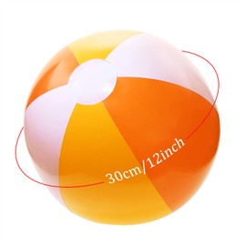 PENTA ANGEL Beach Balls 2PCS 12 Inch Inflatable/Blow Up Classic Rainbow Color Summer Swimming Pool Party Favors Water Toy Beachball for Women Men Adults Playing