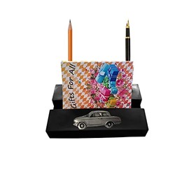 Cortina Pre Air Flow ref81 car on a BLACK desk office tidy stores business cards pens pencil holder paper weight